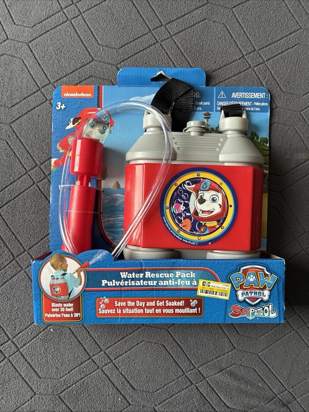 Paw Patrol Sea Patrol Water Rescue Pack Blast Water Over 30ft Age 3+